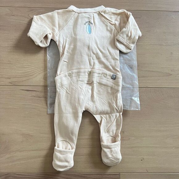 NWT Goumi Kids Dune Surf Baby Footie SZ NB Newborn Baby Bamboo Zippy - Picture 3 of 3